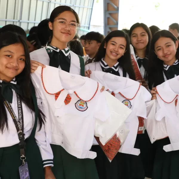 New School Uniforms provided by the City of Calaca